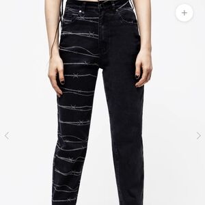 Disturbia barbed wire mom jeans